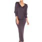 Shawl-Collared Hooded Tunic in Urban Jungle